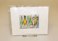 James Rizzi，《Going shopping with the Girls》，2002年签名3D彩色石版画，原包装未开封