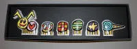 James Rizzi,《Happy together》,2003年Rosenthal "Collectible Creatures Creations" 系列6件花瓶套装
