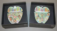 James Rizzi,《Big Apple Girls》和《Big Apple Boys》,两个带盖盒,Rosenthal,studio-line,2002年度限量