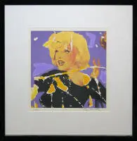 Mimmo Rotella, Marilyn, 2 serigrafie a colori firmate, con cornice da galleria