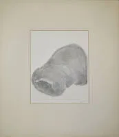Gatja Helgart Rothe，人物，1969 年铅笔画，罕见！