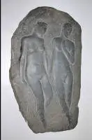 Fritz Schwarzbeck, 2 kvindelige akter, stort skiferrelief