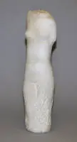 Fritz Schwarzbeck, stående kvindelig akt, torso, marmorskulptur