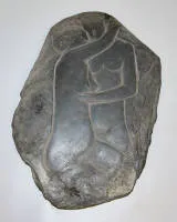 Fritz Schwarzbeck，相拥的情侣，板岩浮雕