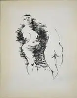 Gustav Seitz, Zwei weibliche Akte, signierte Lithographie von 1967