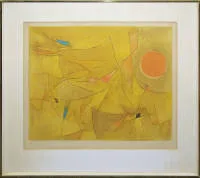 Gustave Singier，普罗旺斯，1958/63年彩色蚀刻版画与彩色石版画及彩色蚀刻版画，带框