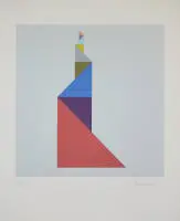 Anton Stankowski, Ohne Titel, signierte Farbserigraphie