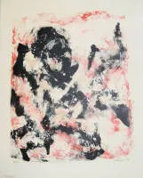 Fred Thieler,抽象构图,1962/64年2幅签名彩色石版画