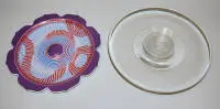 Günther Uecker og Srivastava Narendra, to årstallerkener, glass og porselen, Rosenthal 1975