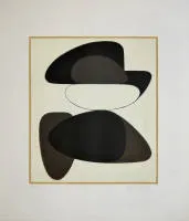 Victor Vasarely，Kerisle，出自作品集"Octal"，1972年签名彩色石版画