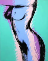 Andy Warhol - Hommage à，女性躯干，油画 & Meister Proper (Mr. Clean)，4 x 3丝网印刷，带框