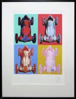 Andy Warhol, Mercedes-Benz Formel-Rennwagen W 125 (1937), dalla serie "Cars", serigrafia, edizione limitata del 2008