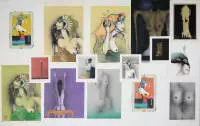Paul Wunderlich, piccola successione di collezione con 15 litografie a colori firmate