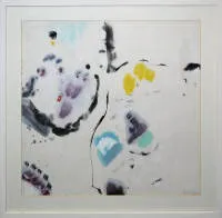 秦玉芬,《漂浮的欢乐》,水墨画,1980年代