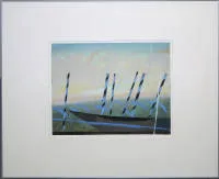 Jerzy Zablocki，抽象构图，签名混合技法/拼贴，带框
