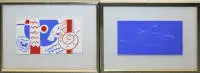 17 små kunstværker af forskellige kunstnere, bl.a. Marina Hermann, Hertha Miessner, Paul Suter, alle indrammede