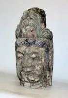 मिंग राजवंश शैली में जीवन-आकार गुआनयिन सिर, चीन, संभवतः 19वीं सदी