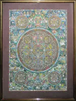 Grande mandala, immagine meditativa dal Tibet/Nepal XX sec.