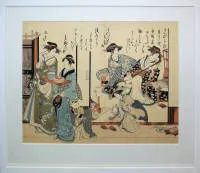 北尾政演,两位花魁,日本,可能为江户时代