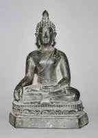 青铜坐佛，Chang Saen风格，泰国19/20世纪