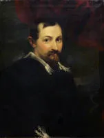Anthonis van Dyck，圈子，Jan Wildens肖像，17世纪油画，原尺寸