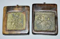To små rejseikoner af bronze, formentlig græske 16./1700-tallet