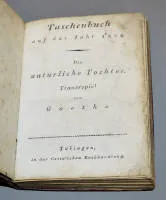 J.W. v. 歌德，《自然的女儿》，悲剧，初版，图宾根1803年