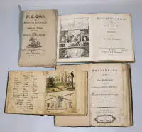 4 libri antiquari per e sui bambini: racconti, saggezza, libro per bambini e libretto di carnevale, 1798-1819