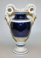 大型蛇形柄花瓶，皇家迈森，约1900年