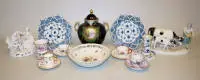瓷器收藏，含迈森、Royal Copenhagen、Rosenthal等，1900年起