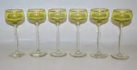 Hans Christiansen, seks jugendstil-vinglas "Pistazie", Theresienthal omkring 1950/10
