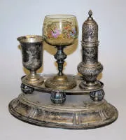 银器收藏，英国/德国，19世纪起及高脚杯，WMF约1890年