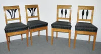 Fire Biedermeier-stoler i kirsebær ca. 1830