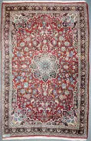 Tappeto orientale bidjar, Persia, e tappeto da preghiera, probabilmente afgano