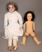 Kathe-Kruse-dukke, 1950'erne & porcelænshoveddukke, Armand Marseille omkring 1900-1910