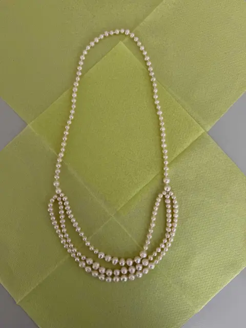 1 zoetwaterparelketting 1-3-rijig