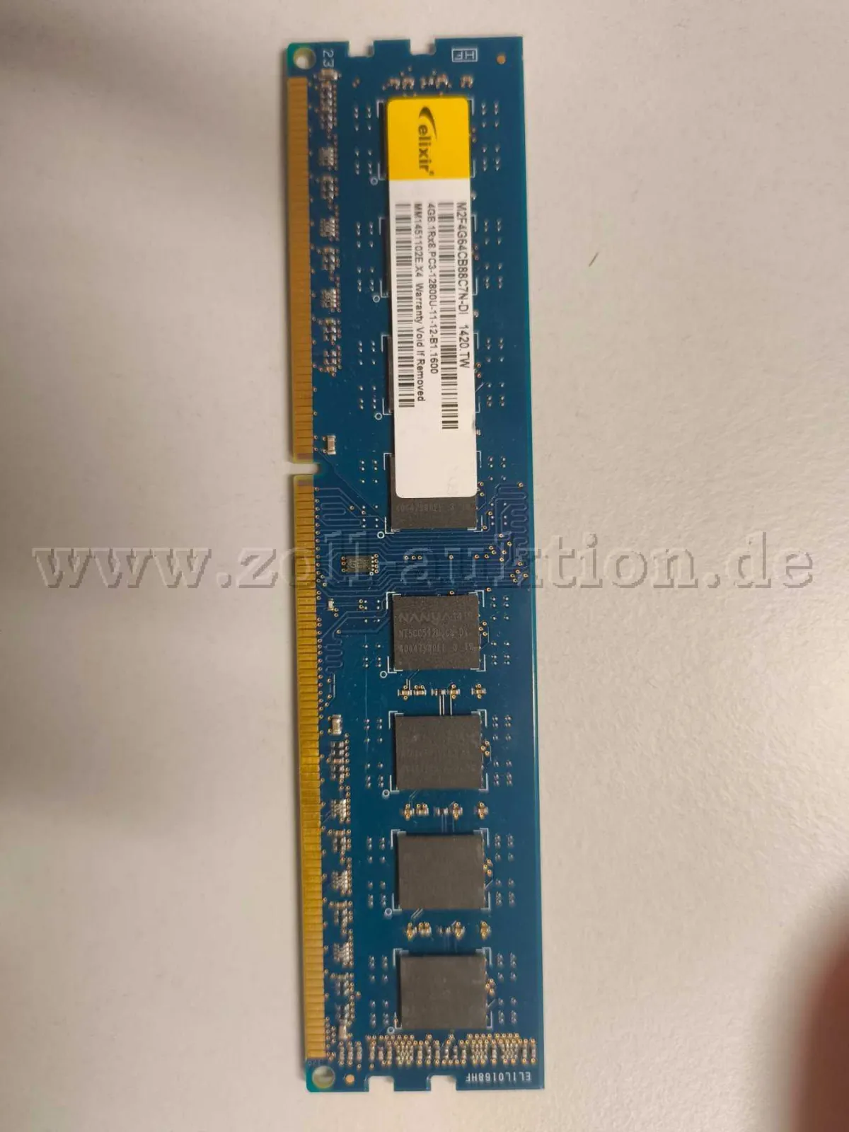 99 RAM memory modules Elixir 4 GB DDR3-1600 MHz PC3-12800U (M2F4G64CB88C7N-DI)