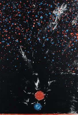 Piene, Otto: Sol azul y rojo