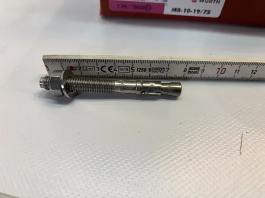 Würth 固定锚栓 W-FA/A4，A4钢制，75毫米，M8