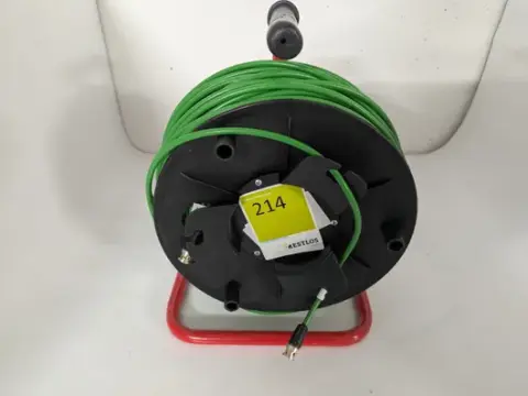 Cable de micrófono, 75 ohmios, con tambor de cable aprox. 97 m
