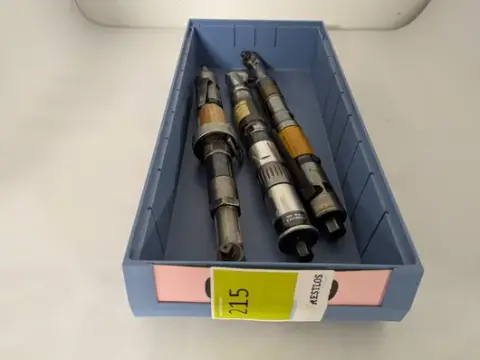 3 stk. trykluftskruetrækkere, justerbare