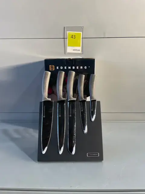 Original Edenberg Edler magnetisk knivblokk med knivsett