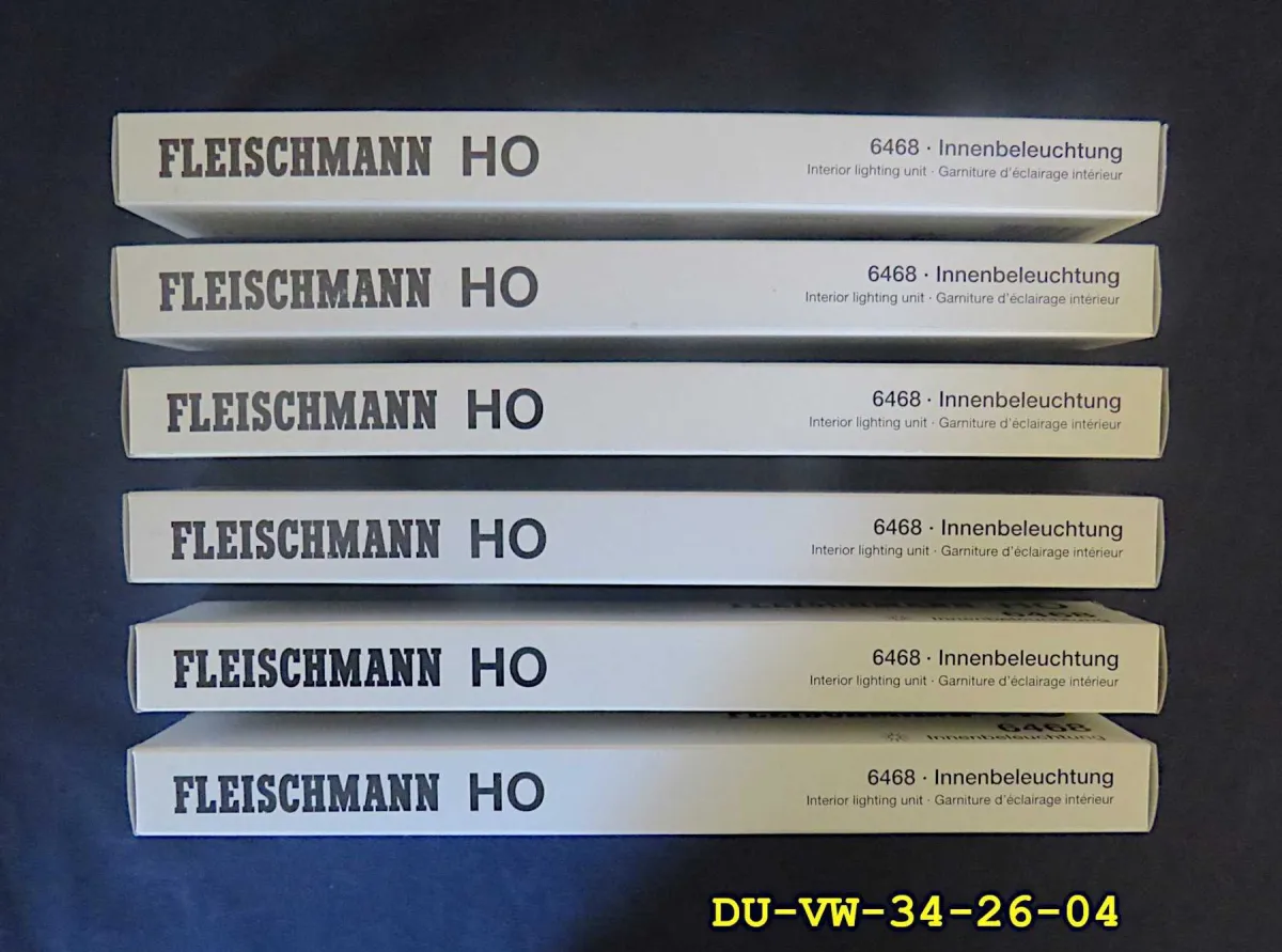 6个Fleischmann车内照明6468，适用于ICE-T中间车厢，比例1:87
