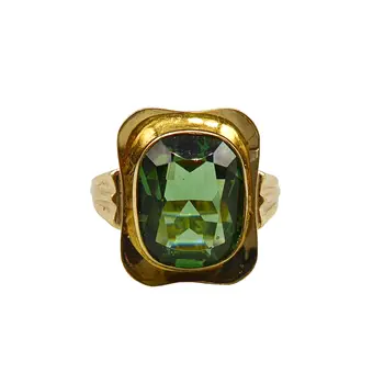 333 guldring med spinel