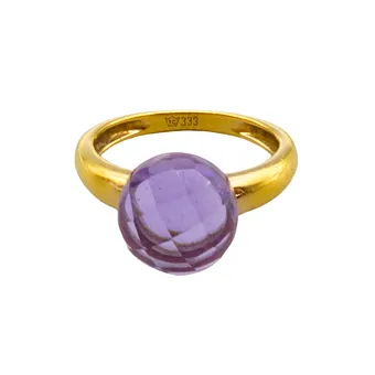 333ER GULDGULD RING MED AMETYST.