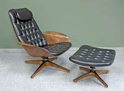 Mulhauser, George:休闲椅 "Mr. Chair" 与脚凳