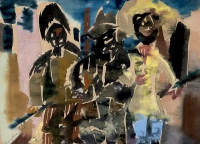 Bargheer, Eduard: Tre figurer