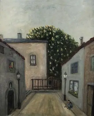 Uhde, Anne Marie: Callejón con farolas