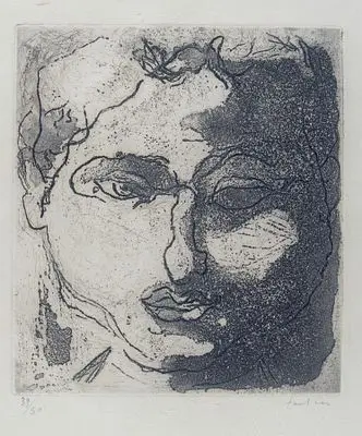 Fautrier, Jean: Rostro violeta