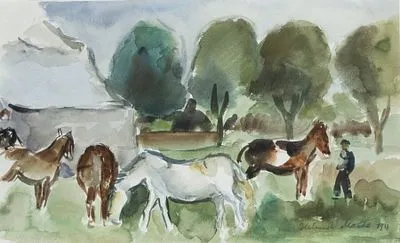 Macke, Helmuth: Hevosten luona